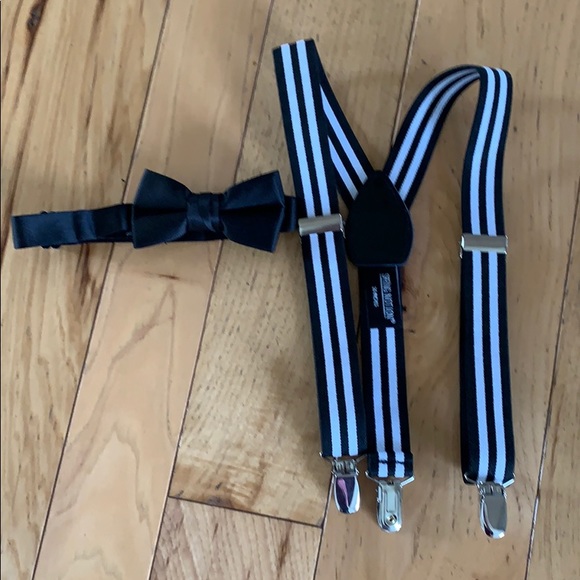 4-piece Boys Pants/Suspenders set - Picture 3 of 6